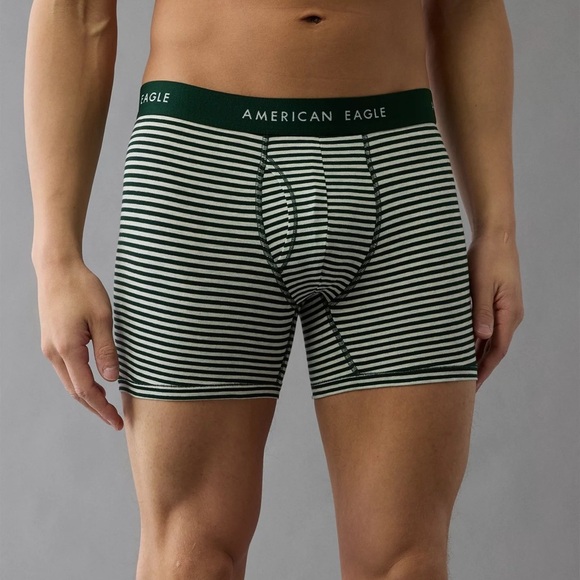 AEO Men's Striped 4.5" Classic Boxer Brief - Picture 1 of 4